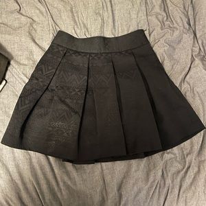 Black pleated skirt